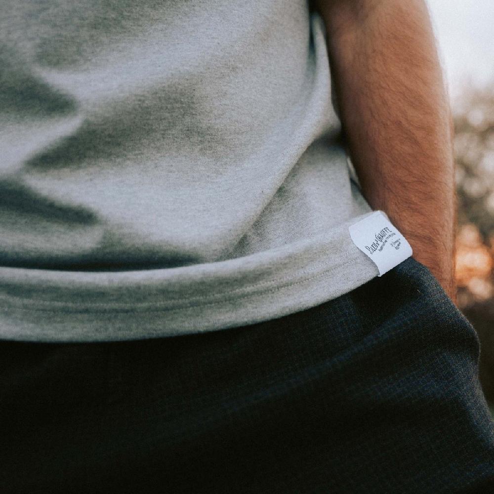 Bleu De Chauffe Le Tee Shirt Français - Heavy Weight Champion - Gris Chiné