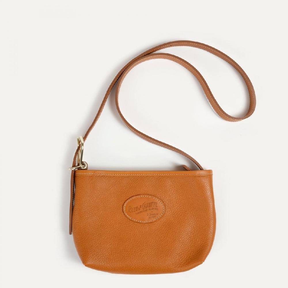 bleu de chauffe Mini besace Bonnie - Miel - Sac à main Femme made in France