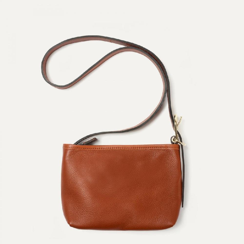 Bleu De Chauffe Mini Besace Bonnie - Rust - Sac Besace Cuir Femme Made In France