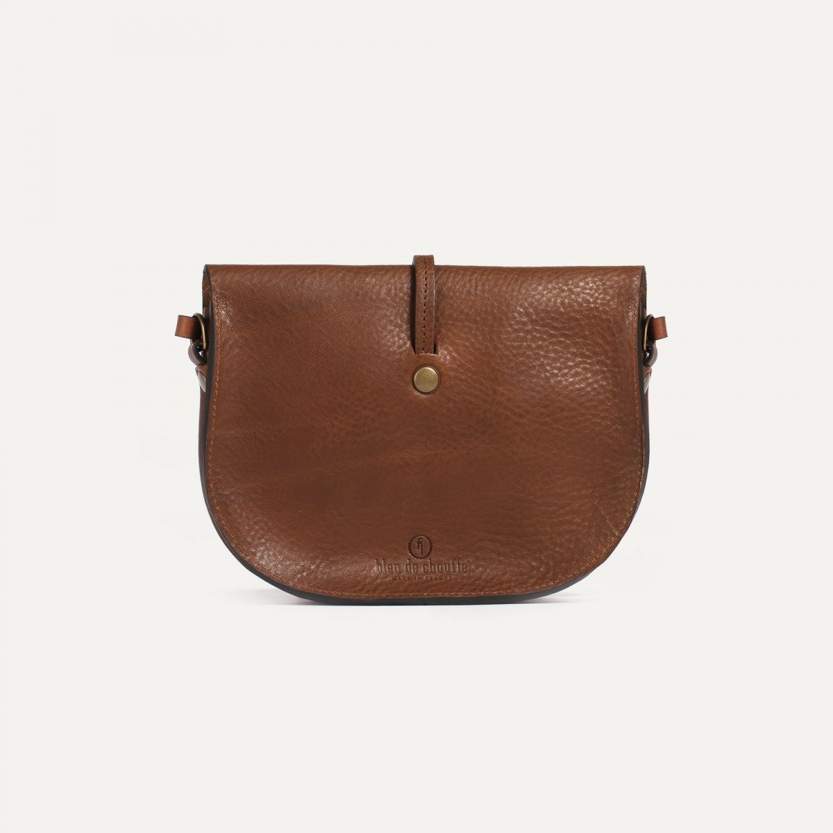 Bleu De Chauffe Mini Sac Postier Java - Cuba Libre - Sac Pochette Cuir Femme - Made In France