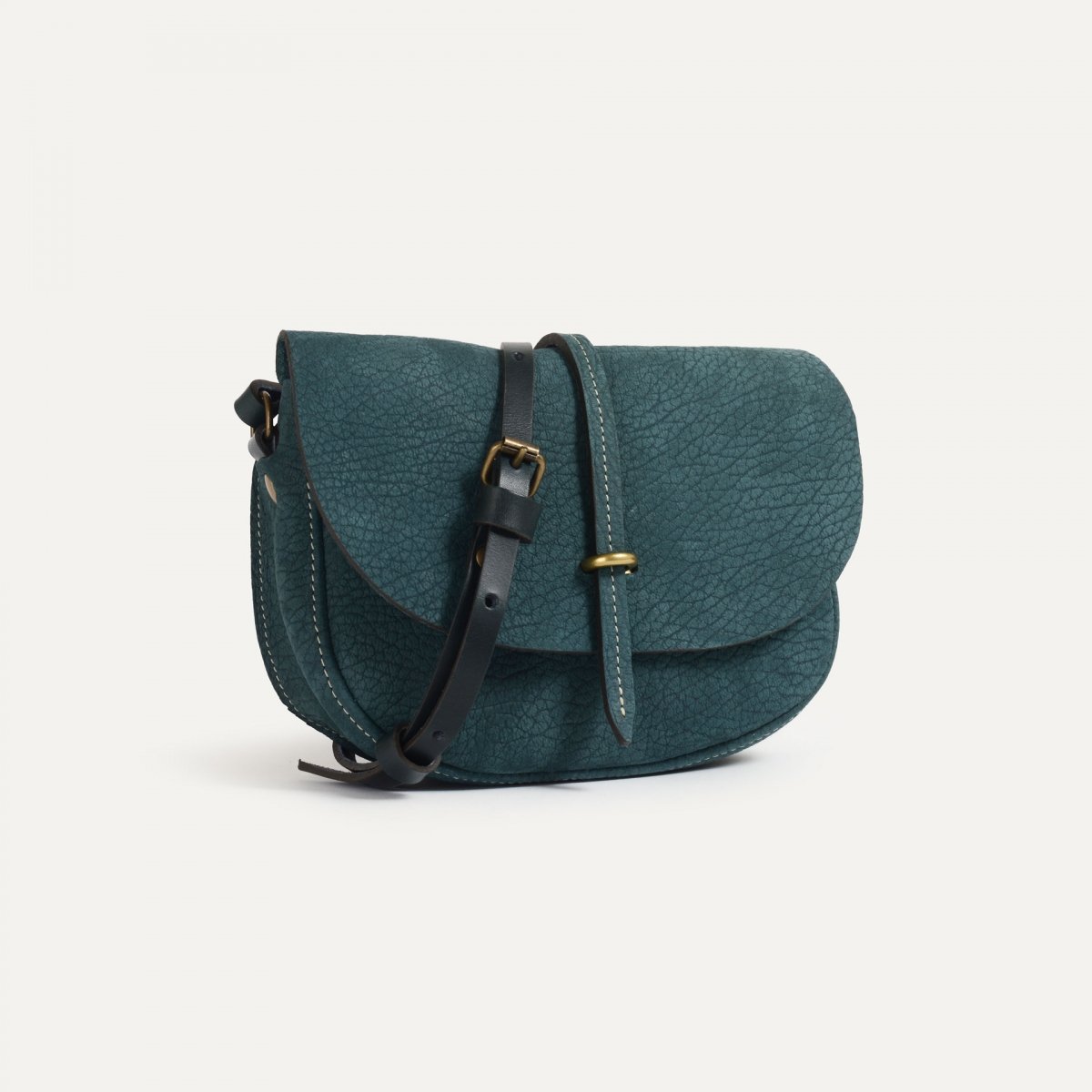Bleu De Chauffe Mini Sac Postier Java - Soft Petrolio
