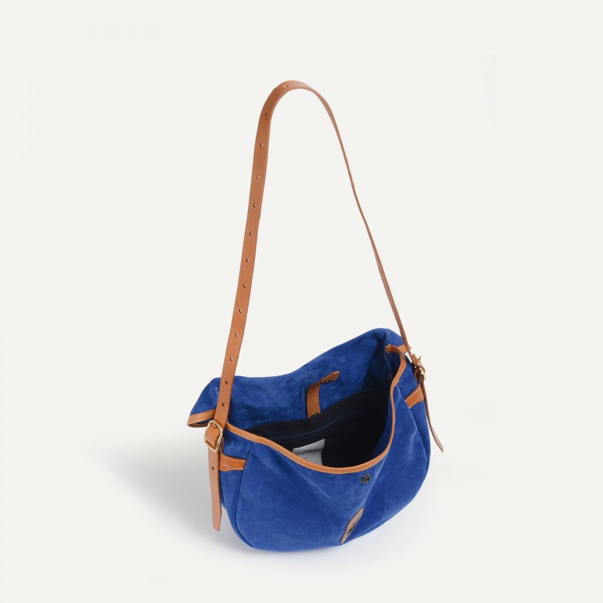 Bleu De Chauffe Musette Du Pêcheur Demi-lune Margot - Bleu Suede