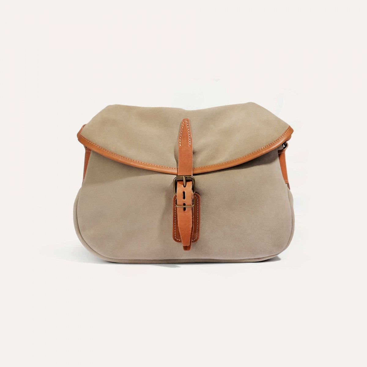 Bleu De Chauffe Musette Du Pêcheur XS / Cuir Velours - Rock - Sac Besace Cuir