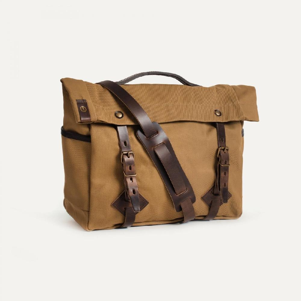 bleu de chauffe Musette Gaston - Camel - Sac besace Homme - Sac bandoulière Homme