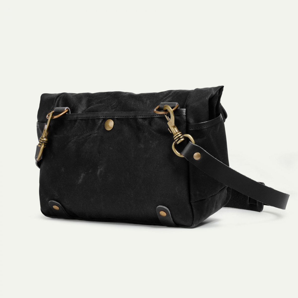 Bleu De Chauffe Musette Gibus - Noir Wax I Sac Besace Made In France