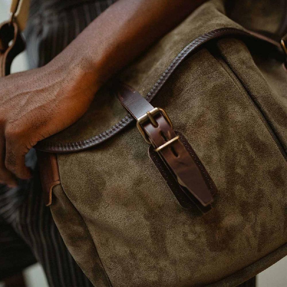 Bleu De Chauffe Patte à Boucle Musette Du Pêcheur - Palissandre