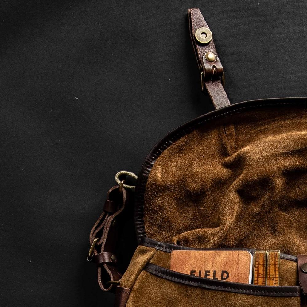 Bleu De Chauffe Patte à Boucle Musette Du Pêcheur - Palissandre