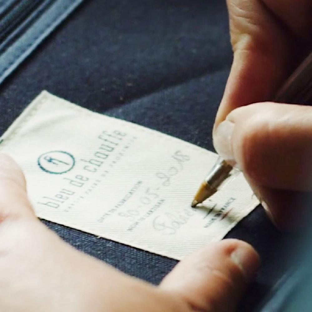 Bleu De Chauffe Poche Zippée - Toile Coton I Made In France