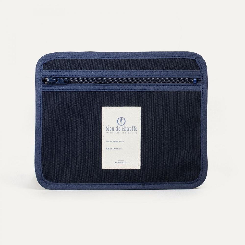 bleu de chauffe Poche zippée - Toile coton I Made in France