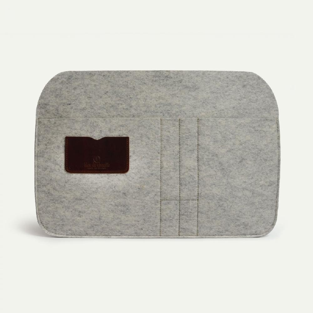 bleu de chauffe Pochette Ordinateur portable L40 - Housse de protection ordinateur - Feutre naturel