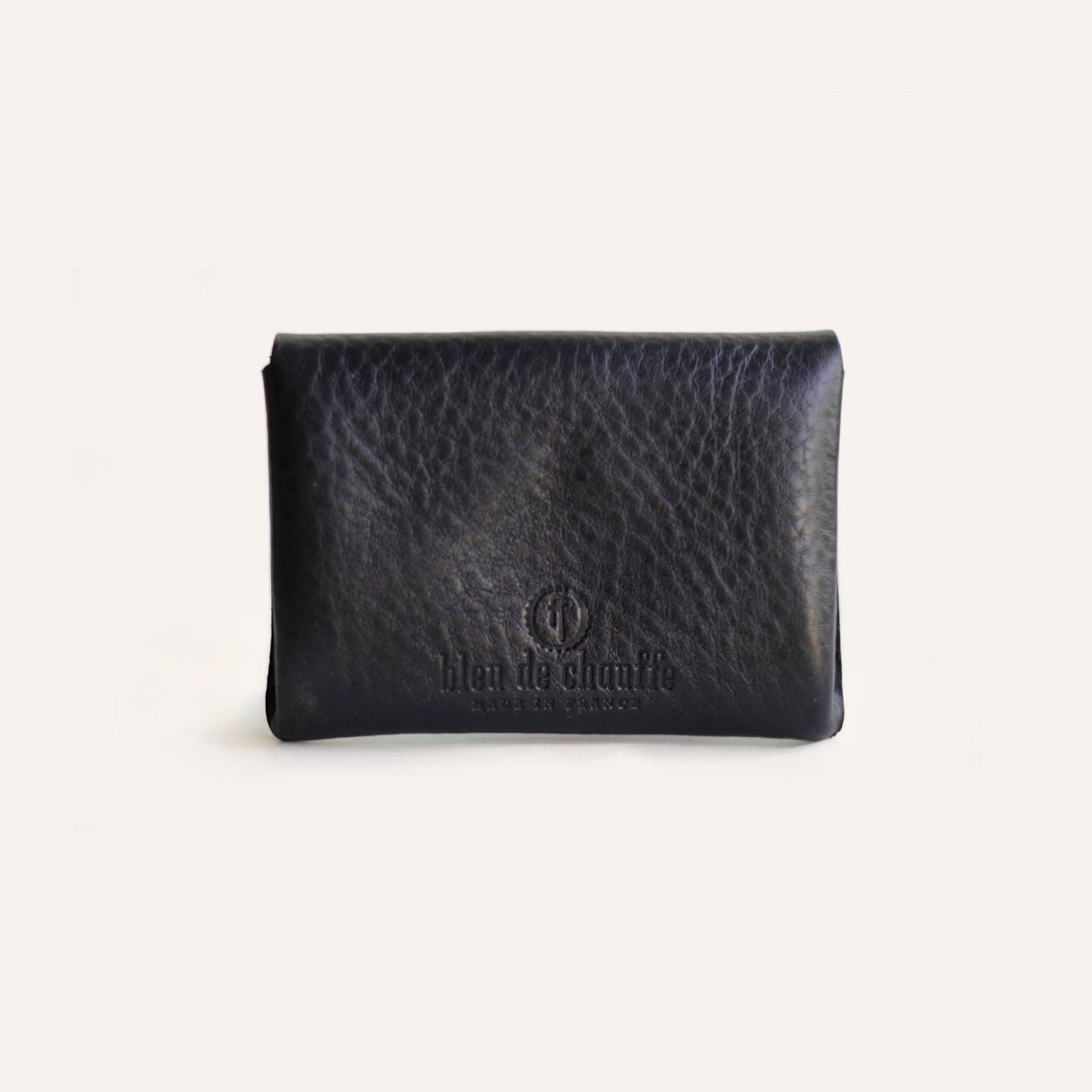 Bleu De Chauffe Porte Monnaie Talbin - Cuir Tanné Végétal I Made In France