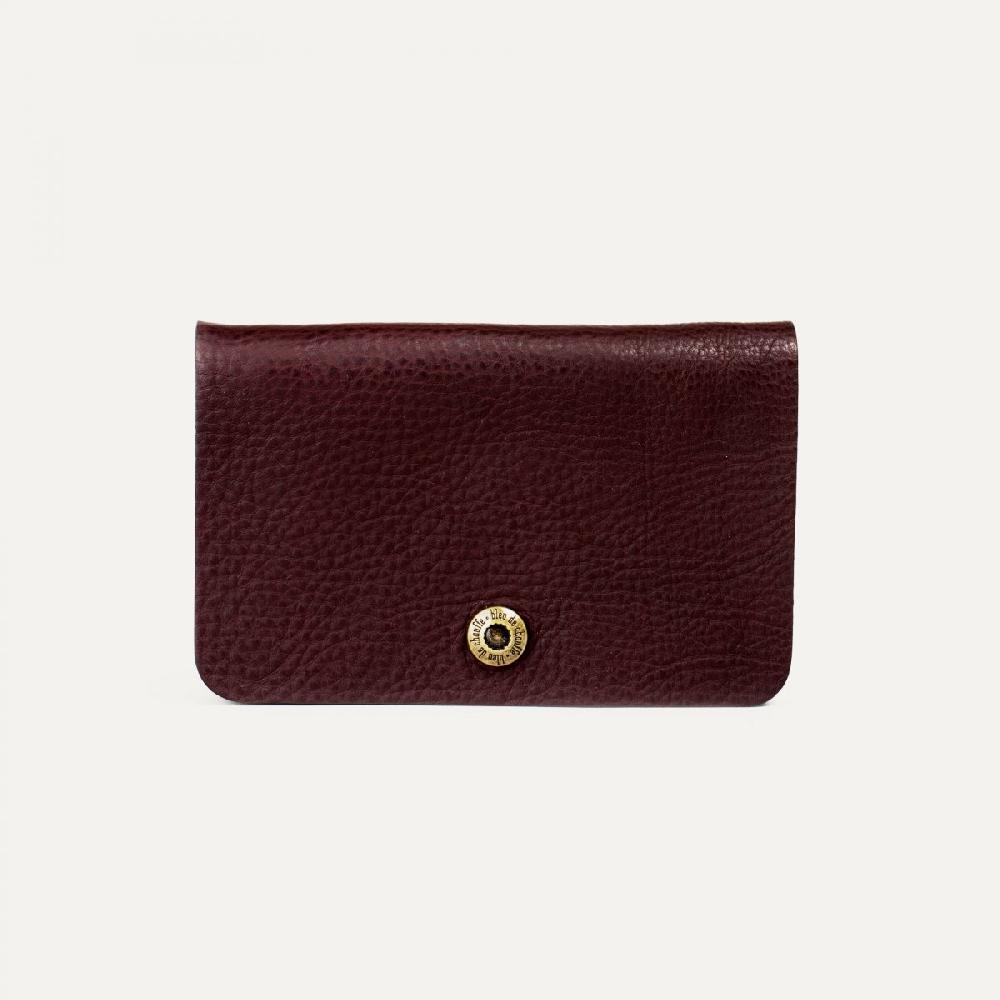 bleu de chauffe Portefeuille cuir Grisbi - fabriqué en France I Made in France