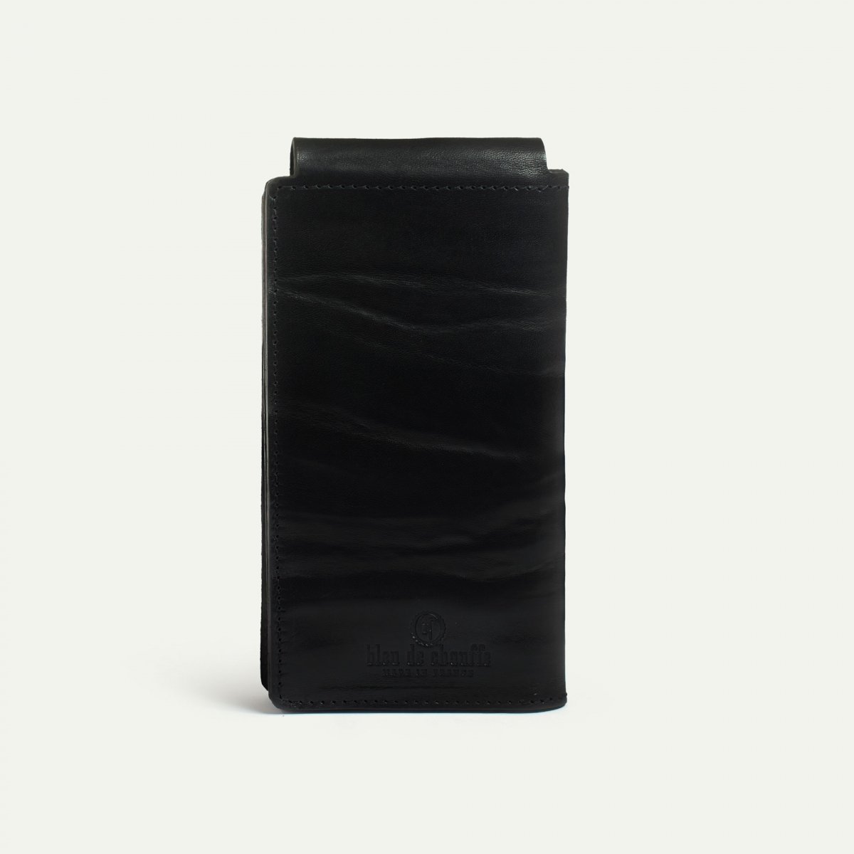 Bleu De Chauffe Portefeuille En Cuir Homme Corto - Noir - Accessoire Cuir Homme