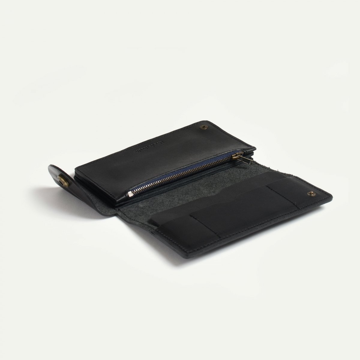 Bleu De Chauffe Portefeuille En Cuir Homme Corto - Noir - Accessoire Cuir Homme