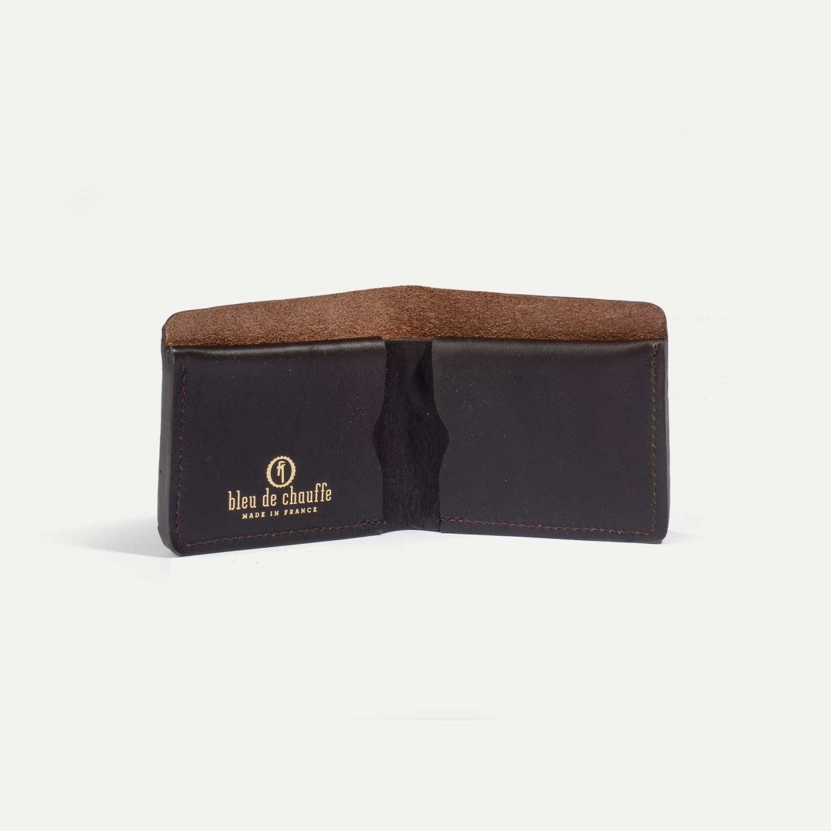 Bleu De Chauffe Portefeuille PEZE - Cuir Tanné Végétal I Made In France