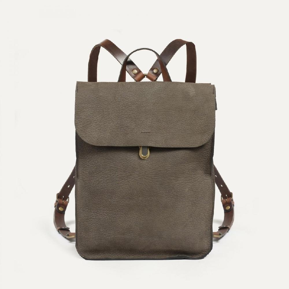 Bleu De Chauffe Sac à Dos Puncho - Kaki Brun / Ligne Epure