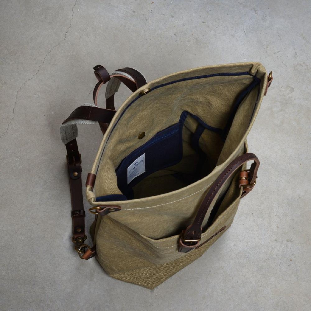 Bleu De Chauffe Sac à Dos Woody 25L - Kaki US Stonewashed