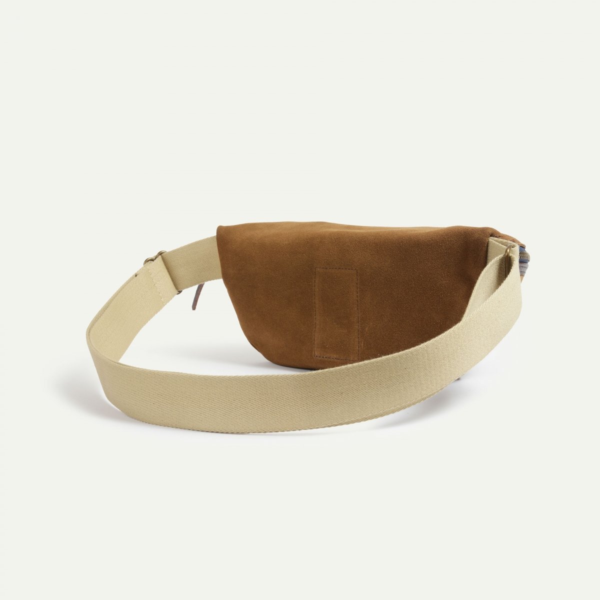 Bleu De Chauffe Sac Banane New Beat / Cuir Velours - Tabac