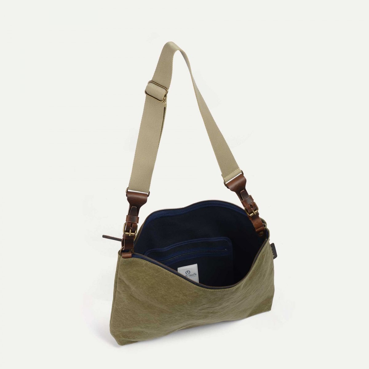 Bleu De Chauffe Sac Besace Baskia - Kaki US Stonewahed - Sac Bandoulière Homme