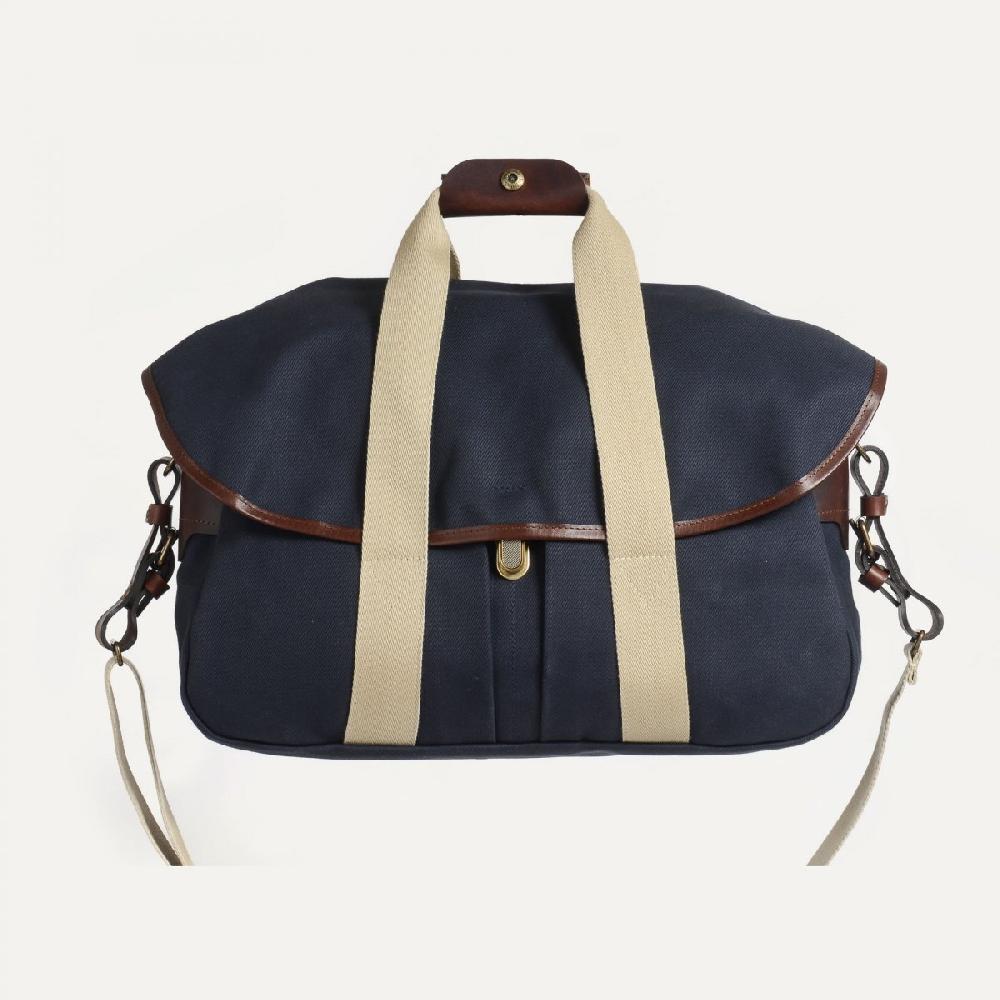 Bleu De Chauffe Sac Business Musette - Bleu Marine - Sac Pour Ordinateur Portable Homme - Sac Besace Homme Fabriqué En France