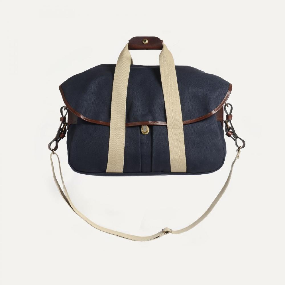 Bleu De Chauffe Sac Business Musette - Bleu Marine - Sac Pour Ordinateur Portable Homme - Sac Besace Homme Fabriqué En France