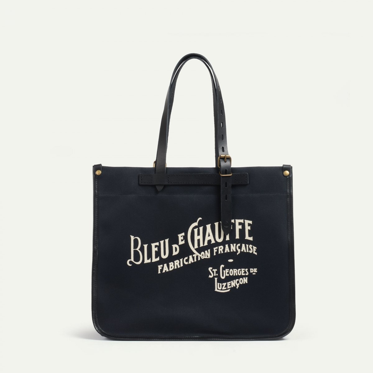 Bleu De Chauffe Sac Cabas Bazar - Noir - Grand Cabas Bleu De Chauffe