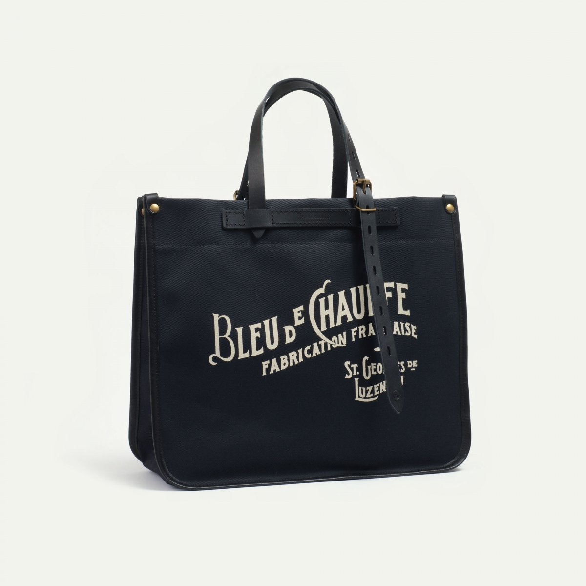 Bleu De Chauffe Sac Cabas Bazar - Noir - Grand Cabas Bleu De Chauffe