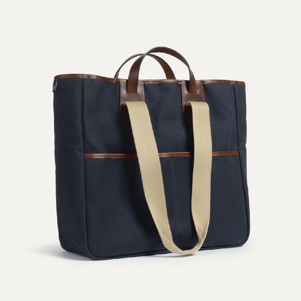 bleu de chauffe Sac Cabas Musette Meline - Bleu Marine - Grand sac Cabas Homme Femme