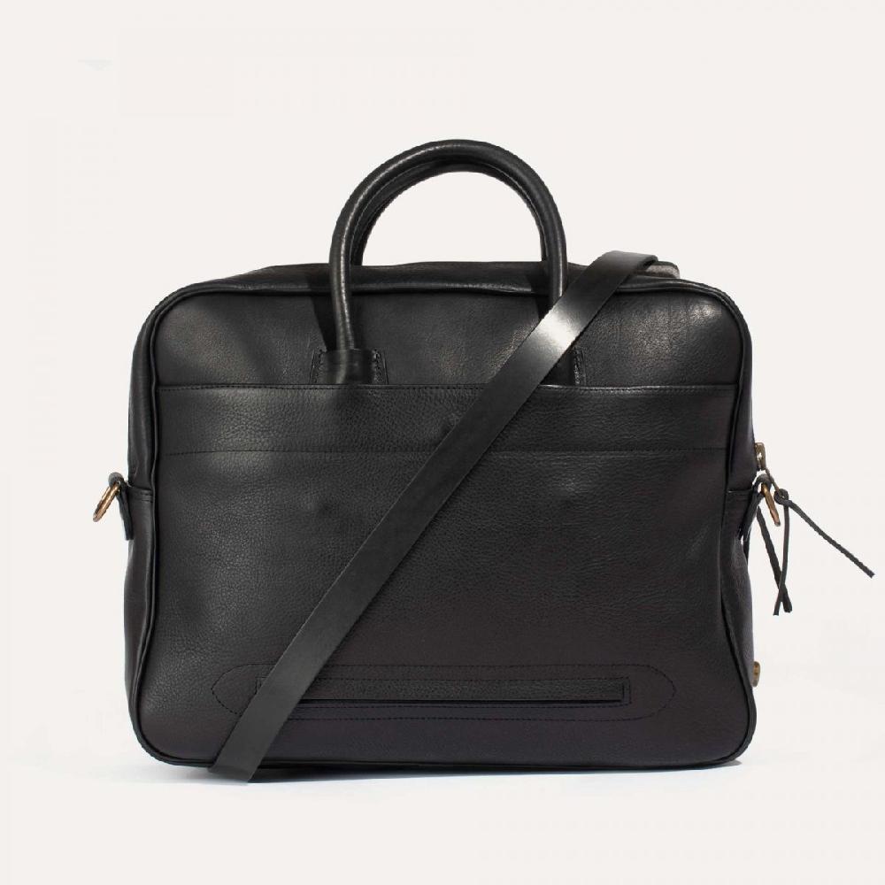 Bleu De Chauffe Sac Cuir Homme Fabriqué En France - Sac Porte Ordinateur ZEPPO Noir - Made In France