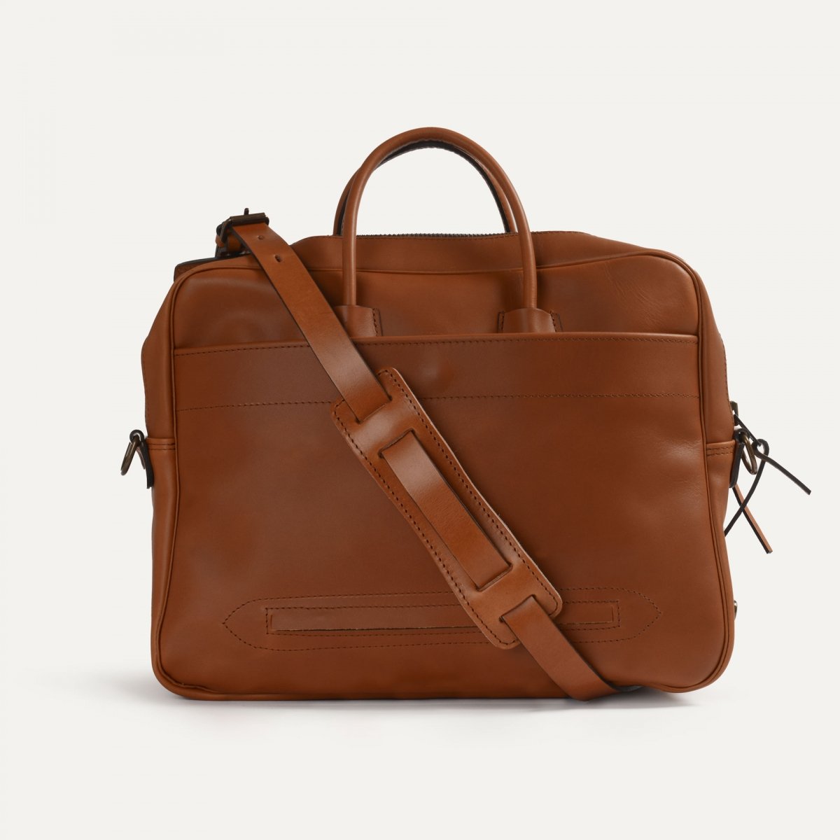 Bleu De Chauffe Sac Cuir Homme Made In France - Sac Business Porte Ordinateur ZEPPO Havane