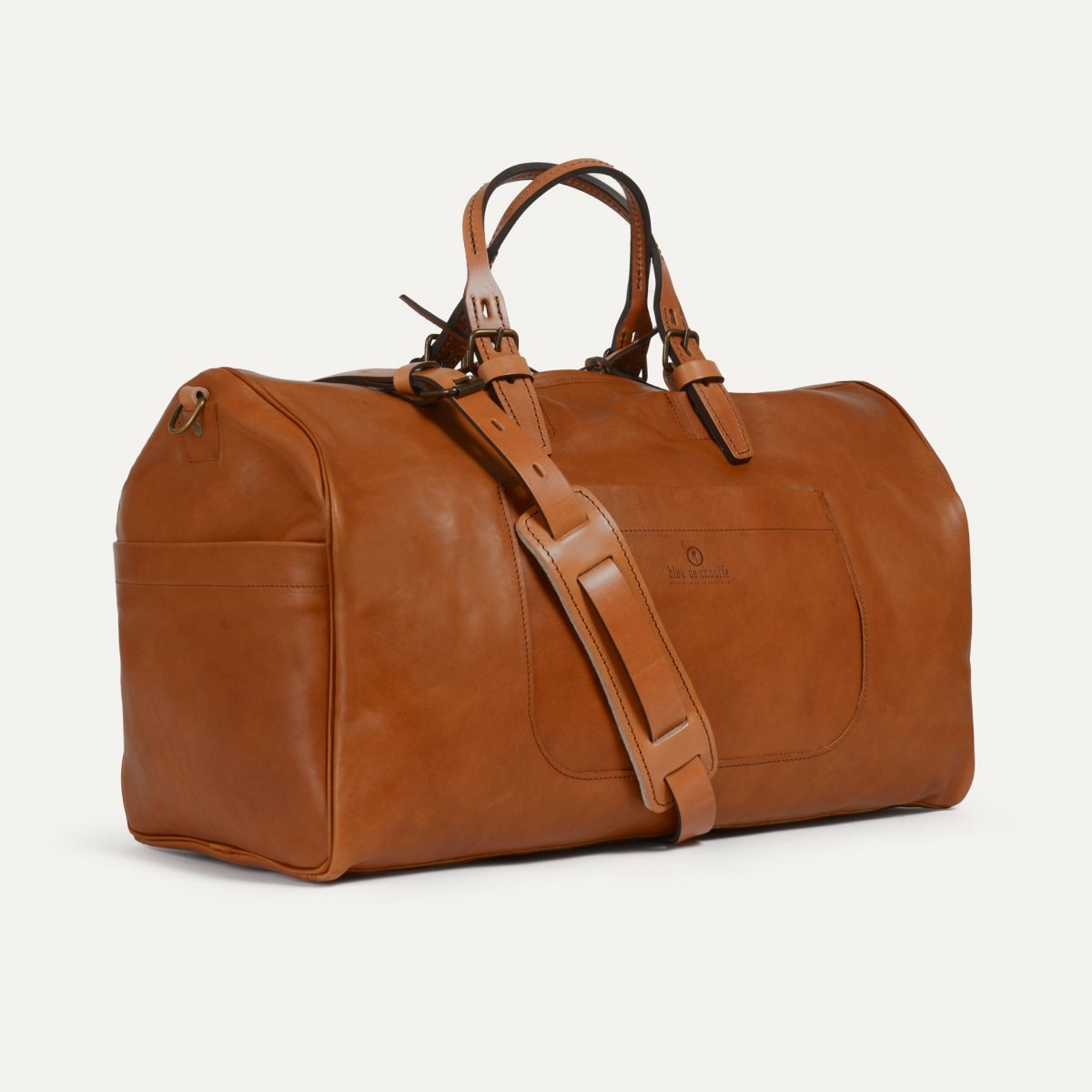 bleu de chauffe Sac de voyage Hobo - Havane - Sac de voyage cuir