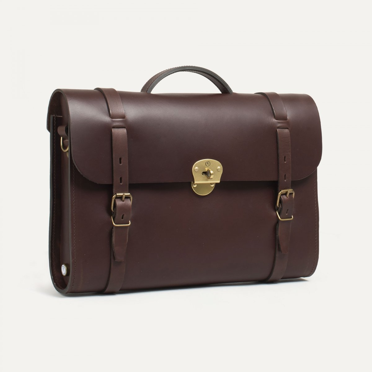 bleu de chauffe Sac Ecrivain Scott - Cartable en cuir chic Homme I Made in France