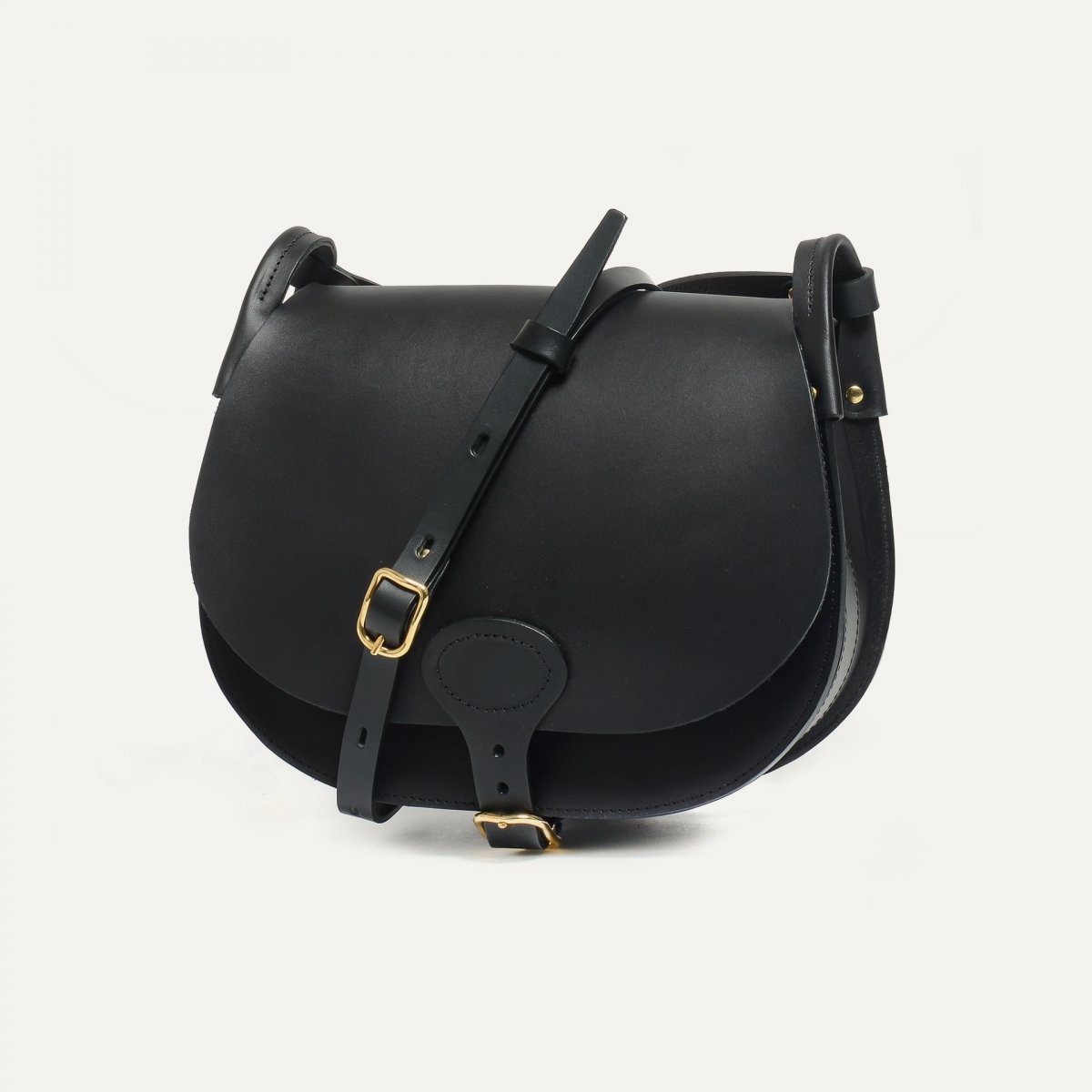 Bleu De Chauffe Sac Gibecière Diane L - Noir - Sac à Main Chic Femme Made In France