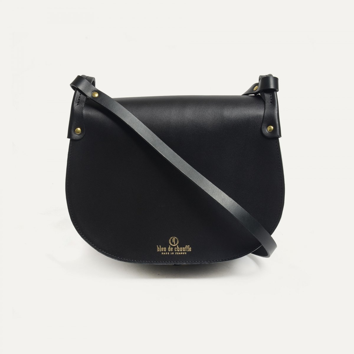 Bleu De Chauffe Sac Gibecière Diane L - Noir - Sac à Main Chic Femme Made In France