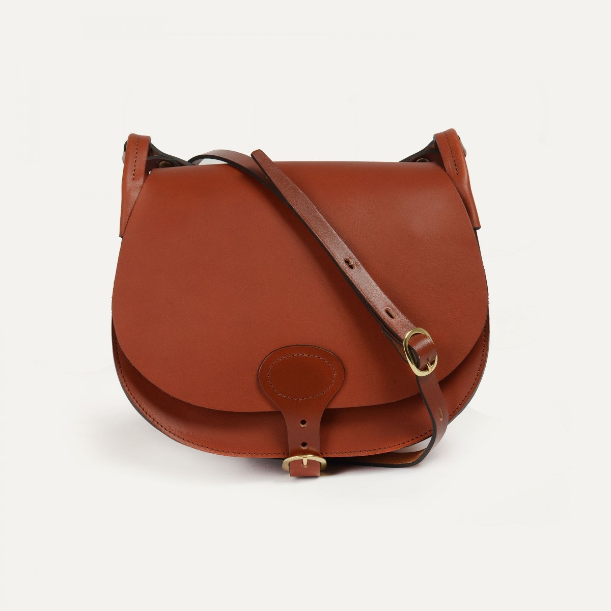 Bleu De Chauffe Sac Gibecière Diane L - Rust - Sac Pochette Cuir Femme Fabriqué En France