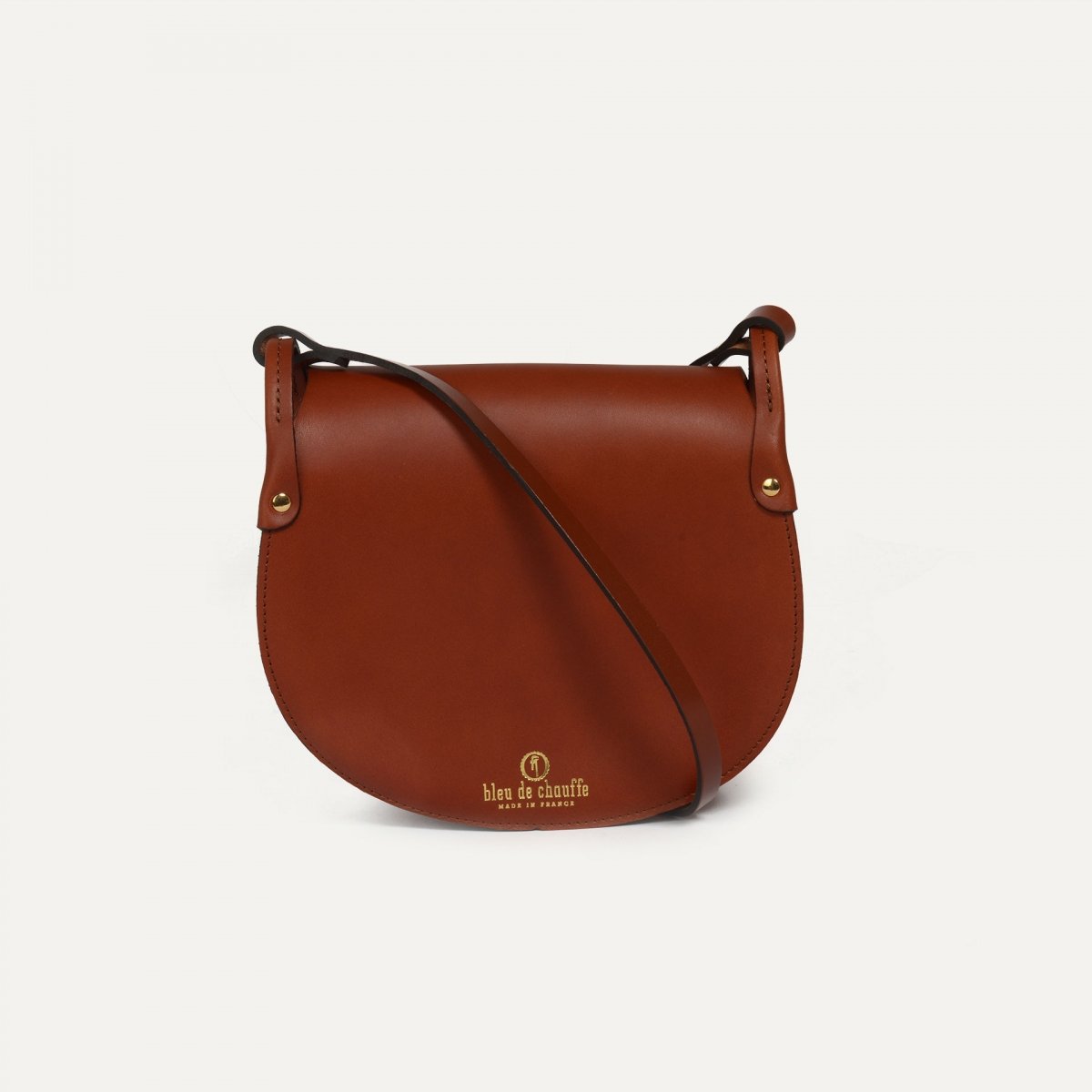 Bleu De Chauffe Sac Gibecière Diane M - Rust - Sac Besace Cuir Femme Made In France