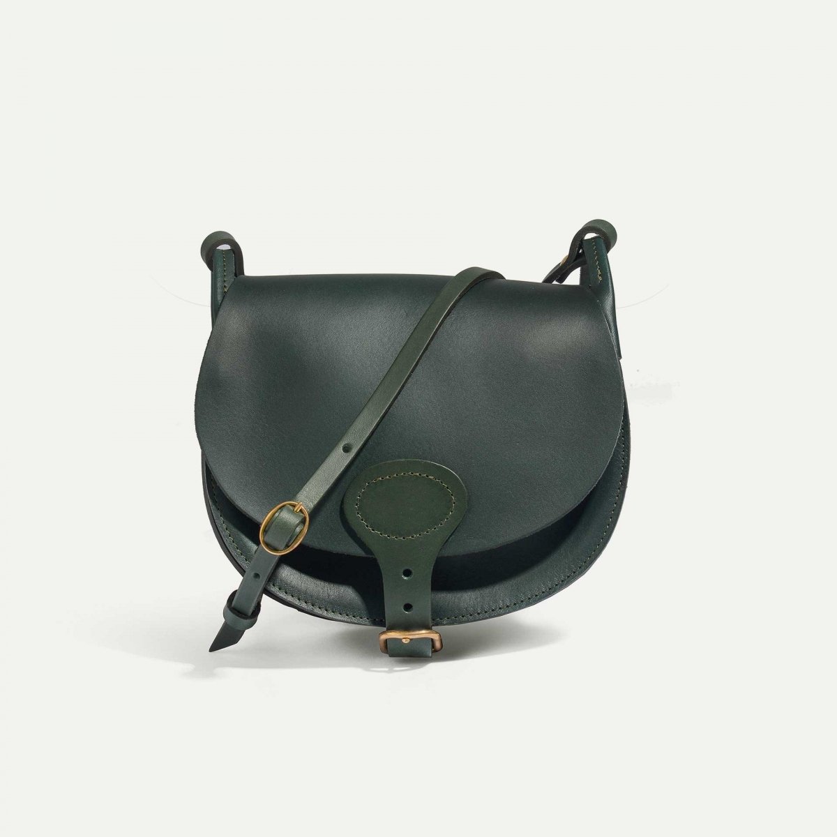 Bleu De Chauffe Sac Gibecière Diane M - Vert - Sac à Main Femme Fabriqué En France