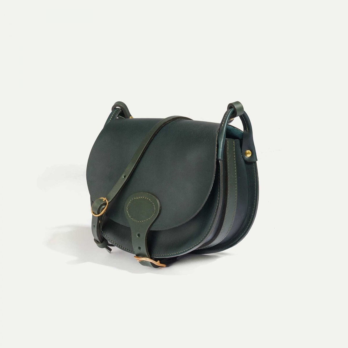bleu de chauffe Sac Gibecière Diane M - Vert - Sac à main Femme Fabriqué en France