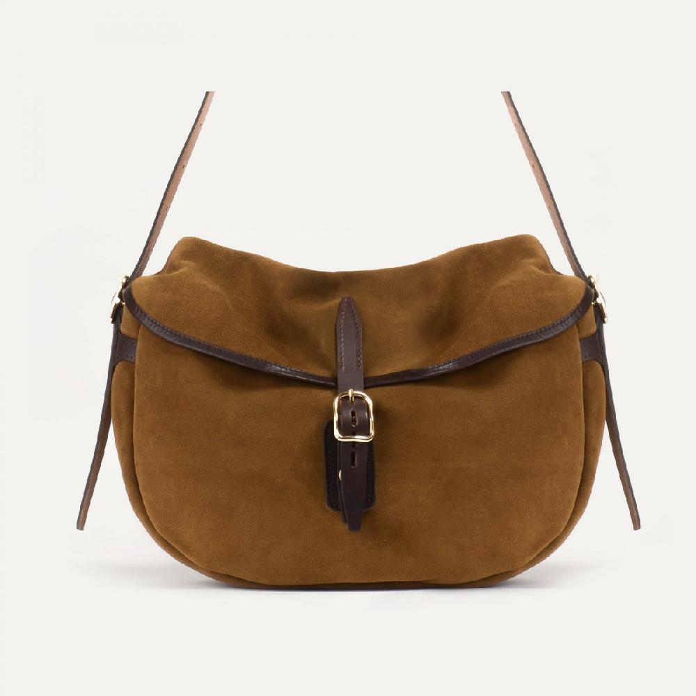 Bleu De Chauffe Sac Musette Du Pêcheur Demi Lune Margot - Tabac