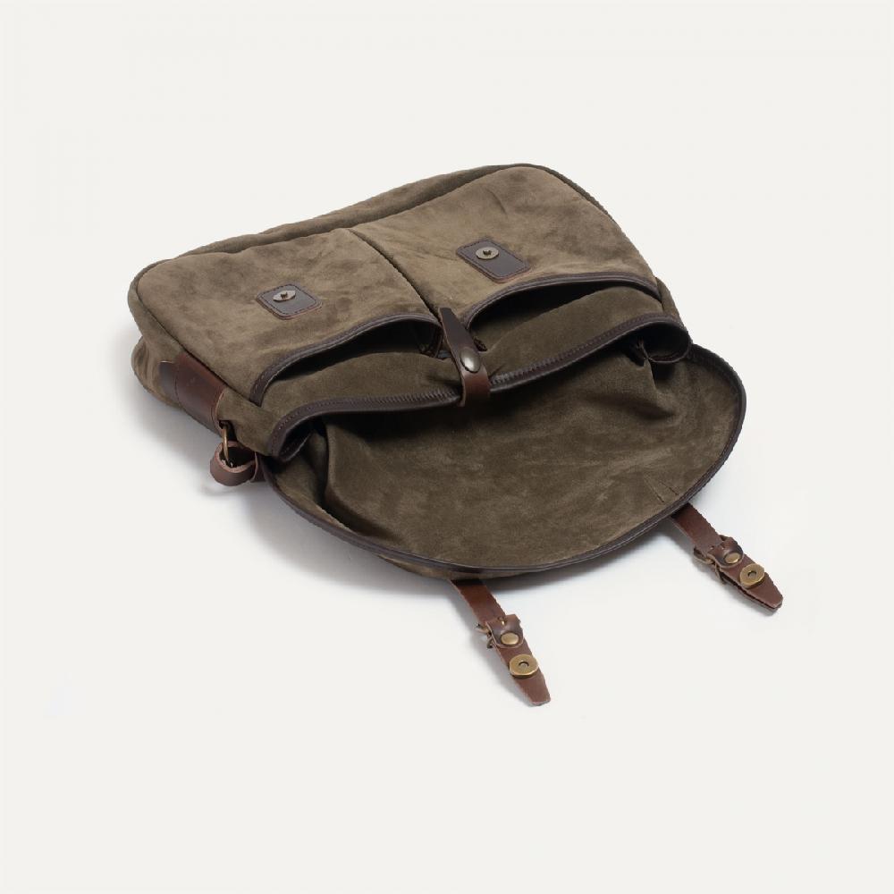 Bleu De Chauffe Sac Musette Du Pêcheur - Musc - Sac Bandoulière Cuir Made In France