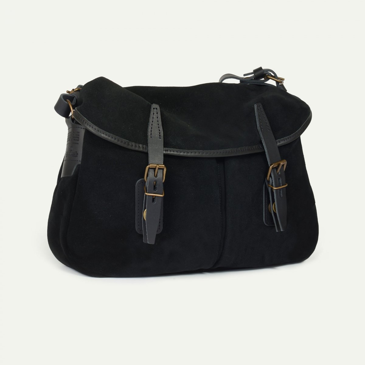 Bleu De Chauffe Sac Musette Du Pêcheur - Noir - Sac Besace Cuir - Bleu De Chauffe