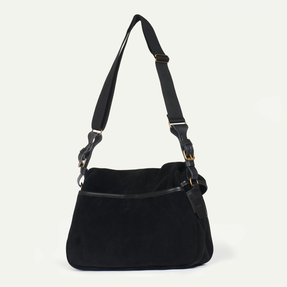 Bleu De Chauffe Sac Musette Du Pêcheur - Noir - Sac Besace Cuir - Bleu De Chauffe