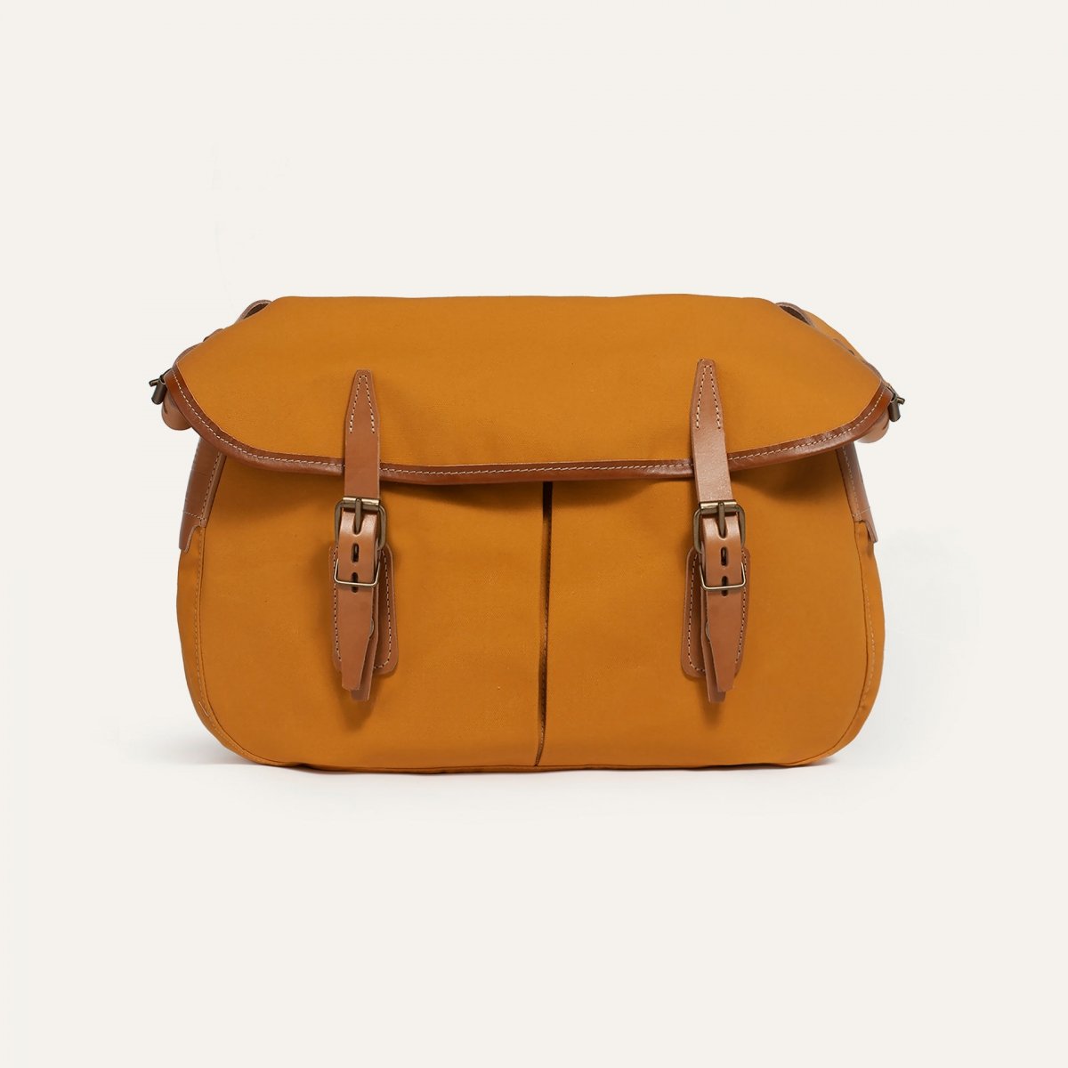 bleu de chauffe Sac Musette du Pêcheur - ocre jaune - Sac besace Homme Femme fabriqué en France