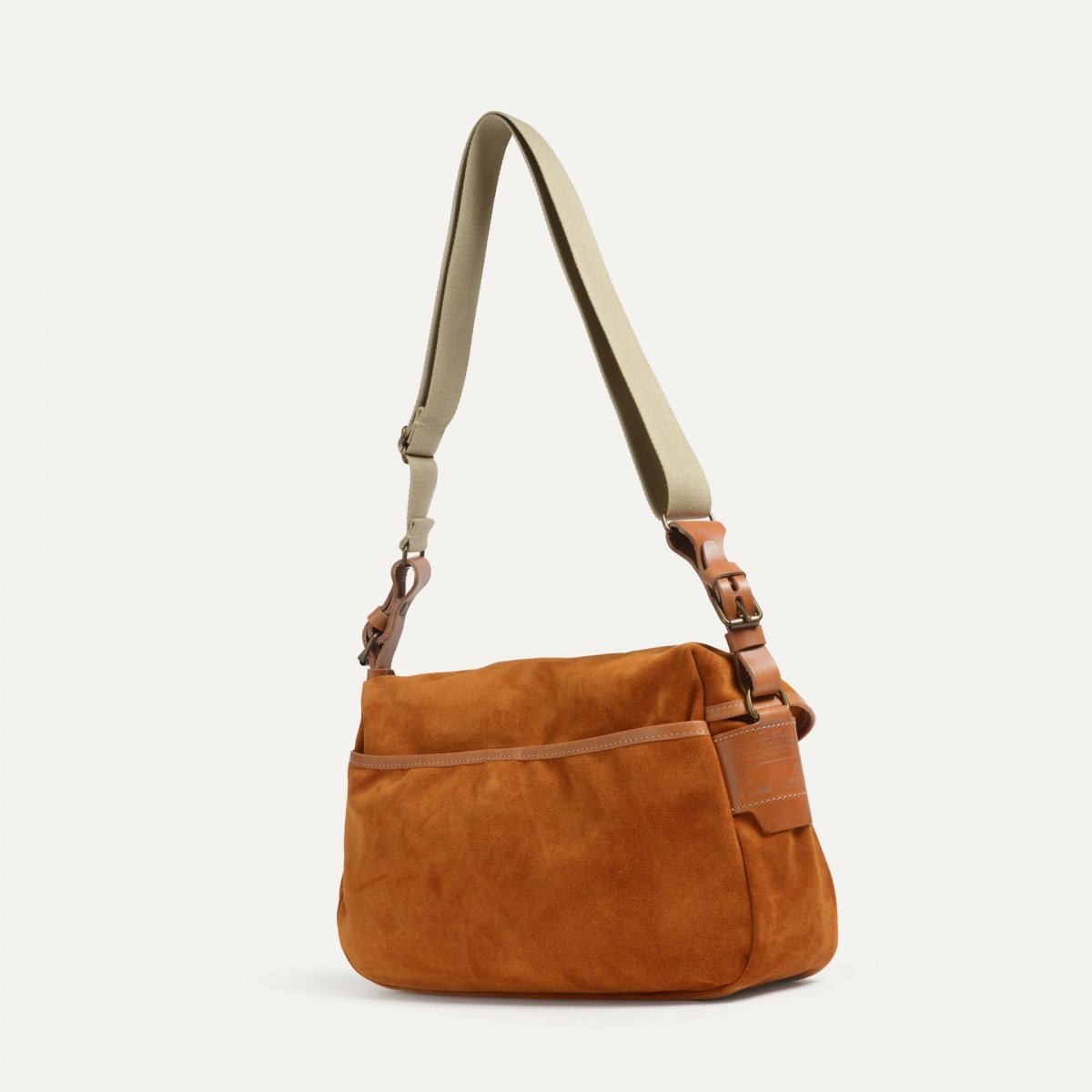 Bleu De Chauffe Sac Musette Du Pêcheur - Ocre - Sac Besace Porté Bandoulière Homme Femme Made In France