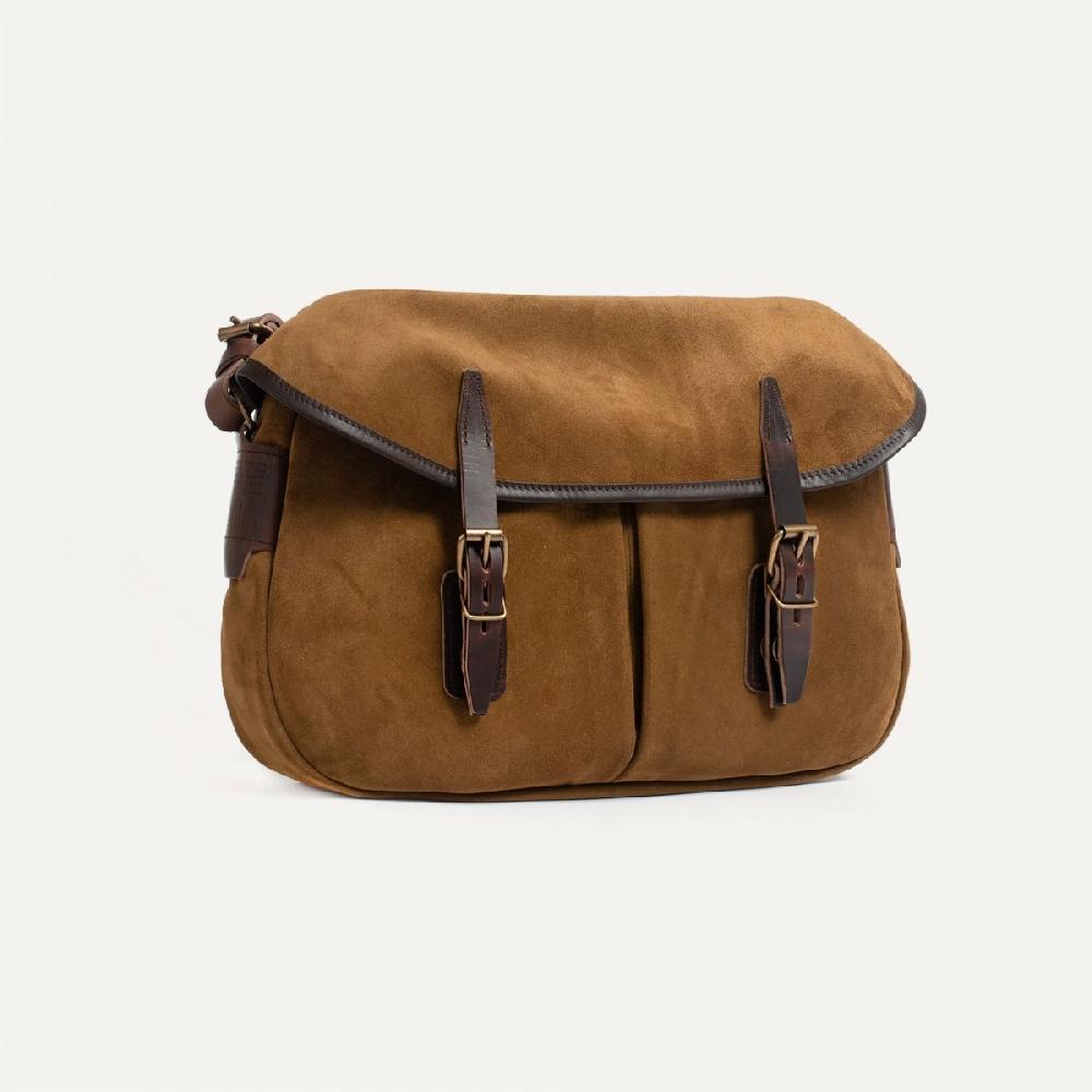 Bleu De Chauffe Sac Musette Du Pêcheur - Tabac - Sac Besace Porté Bandoulière Homme Femme Made In France