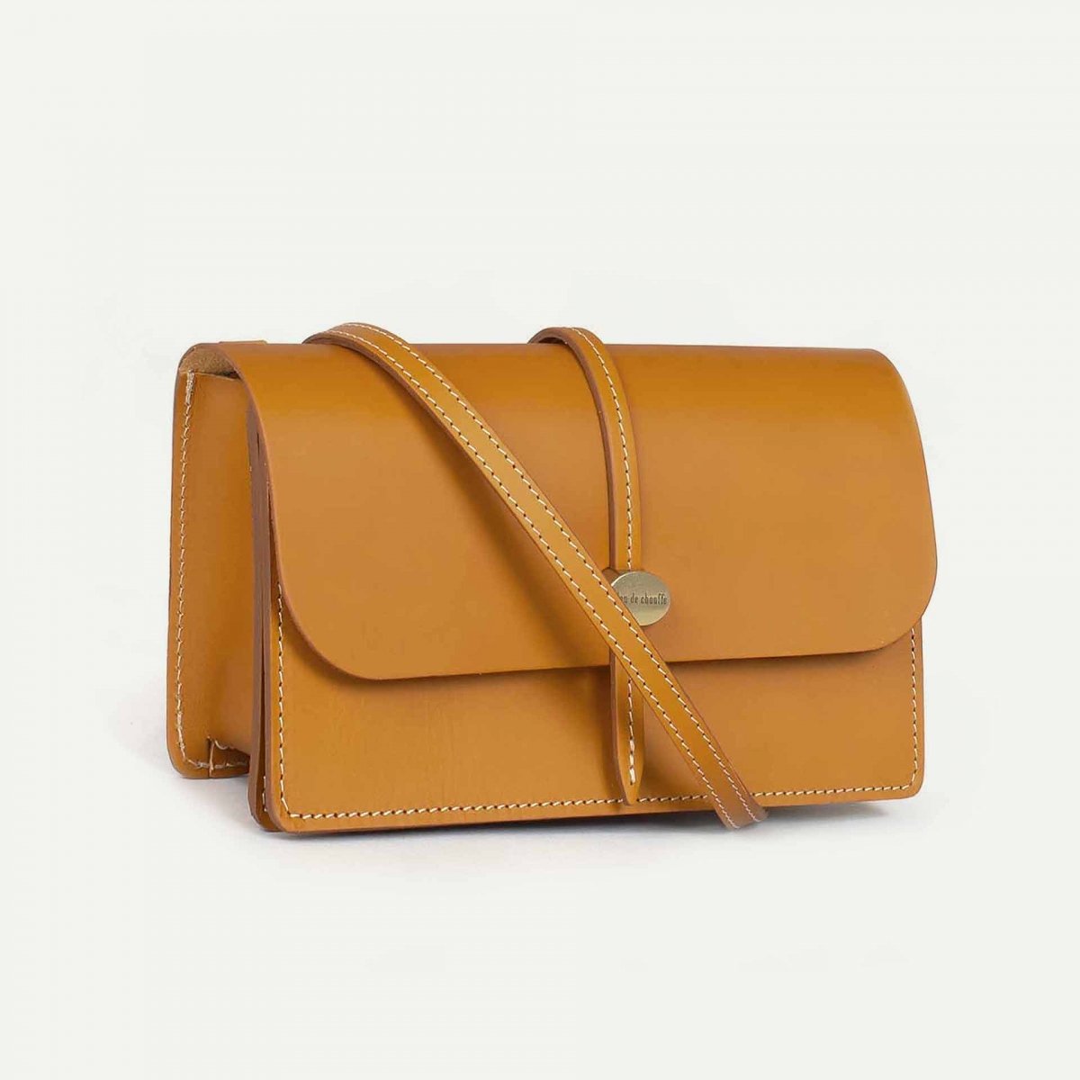 Bleu De Chauffe Sac Pochette Cuir Femme Joan - Fabriqué En France