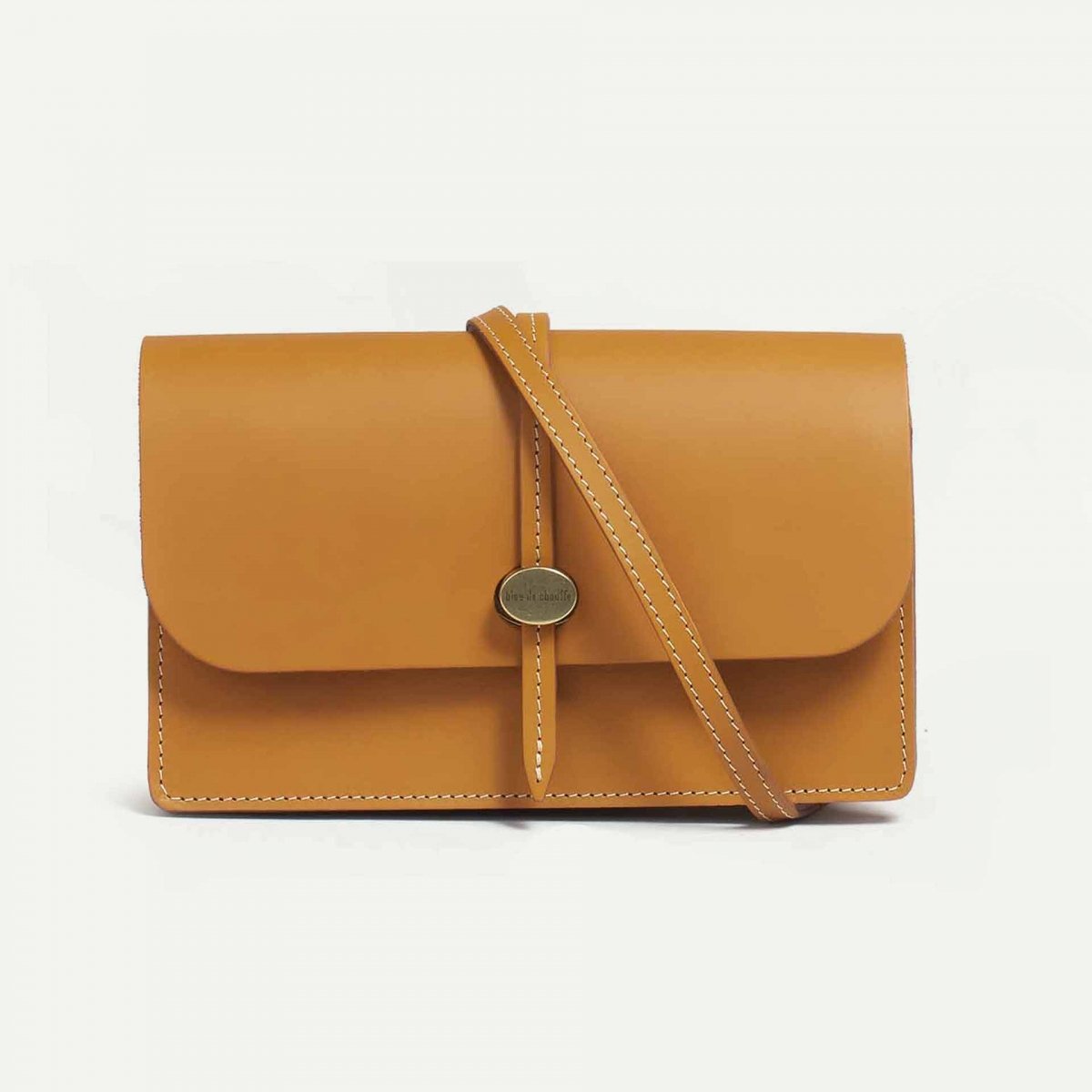 bleu de chauffe Sac Pochette cuir Femme Joan - Fabriqué en France