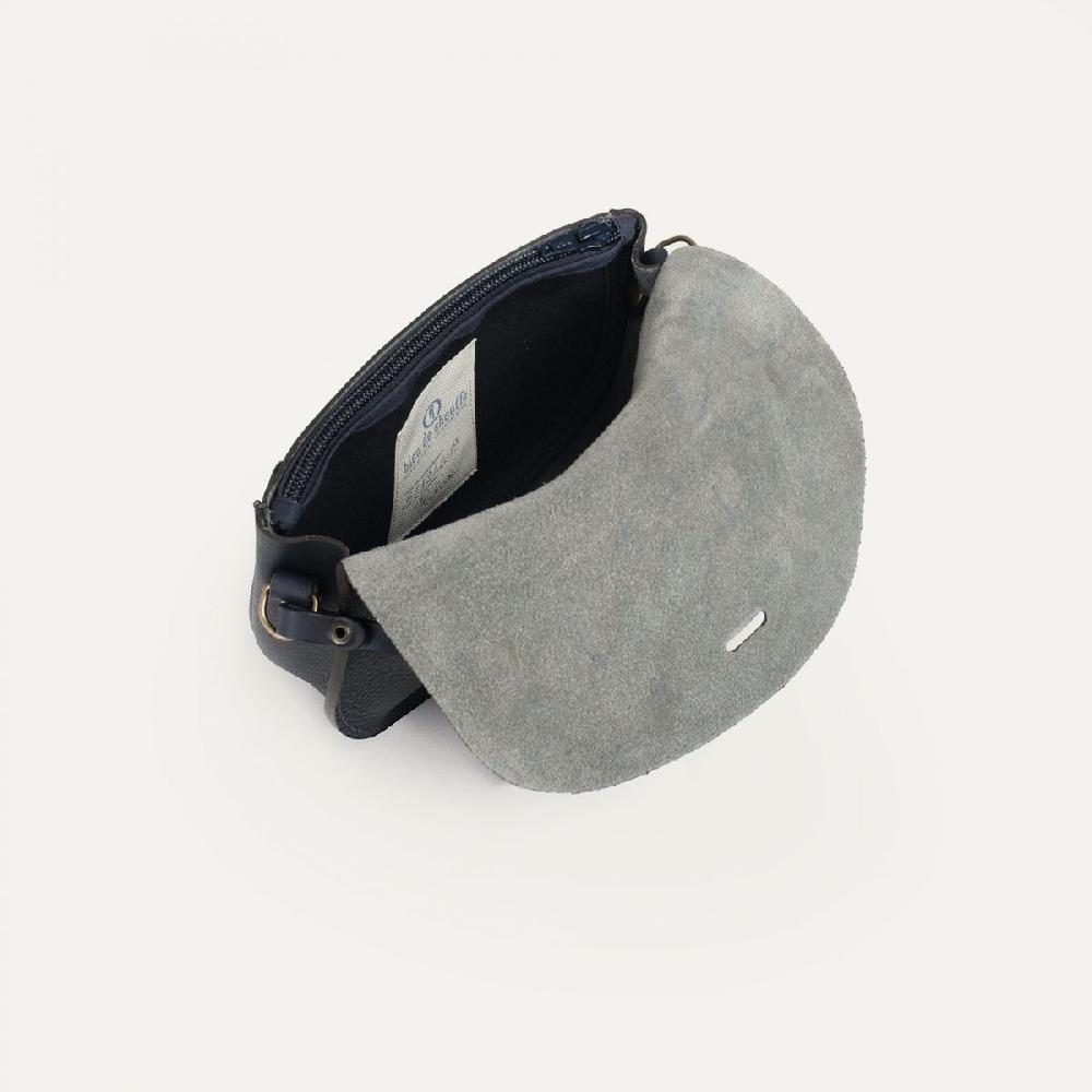 Bleu De Chauffe Sac Pochette Cuir Femme - Made In France