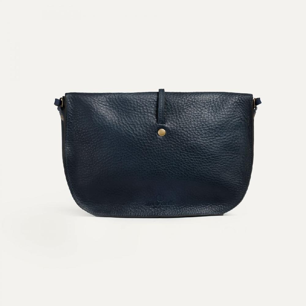 Bleu De Chauffe Sac Pochette Cuir Femme - Made In France