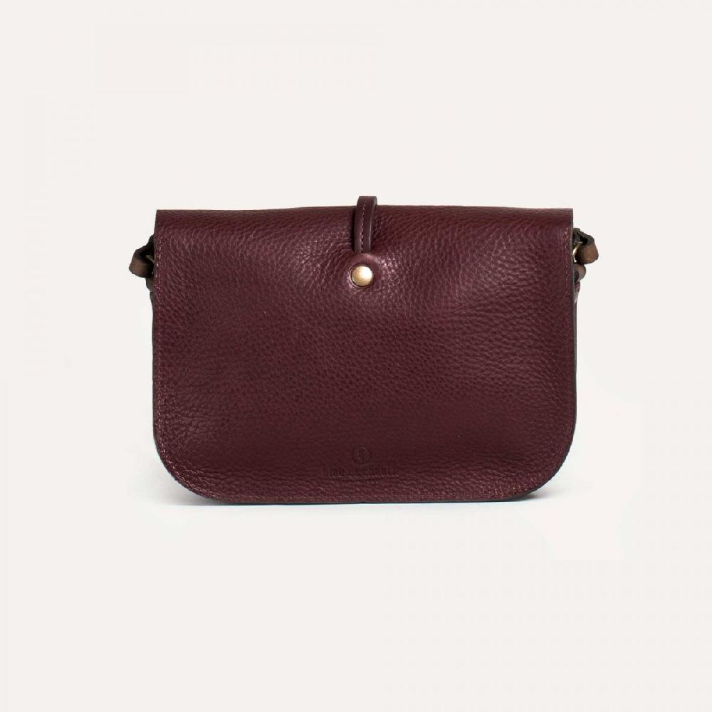 Bleu De Chauffe Sac Pochette Cuir Femme - Made In France - Sac Bandoulière Bleu De Chauffe